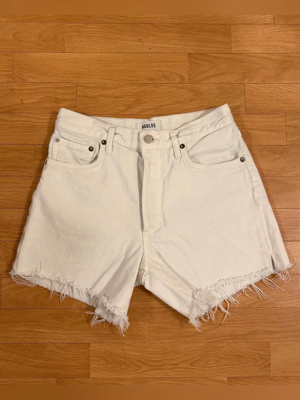 AGOLDE Reese Denim Shorts